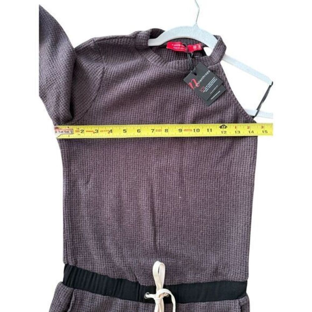 N Philanthropy Baywood Jumpsuit Extra Small Charcoal Gray‎ Waffle Knit Comfort - Picture 6 of 9